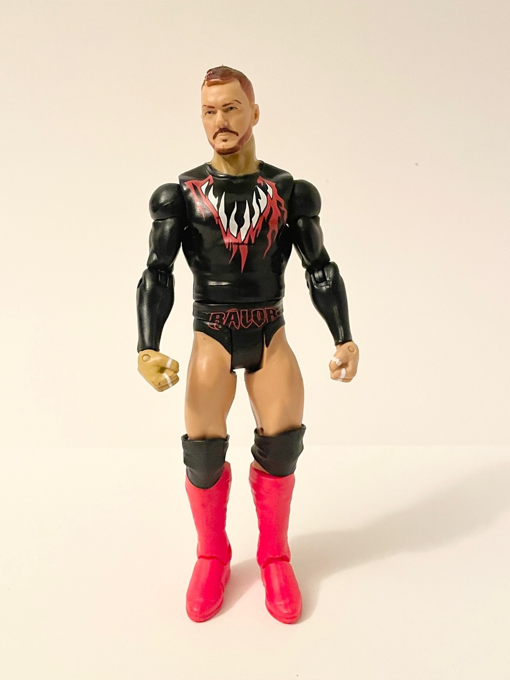 WWE Finn Balor Mattel Action Figure Black Shirt Red Boots Wrestling Toy